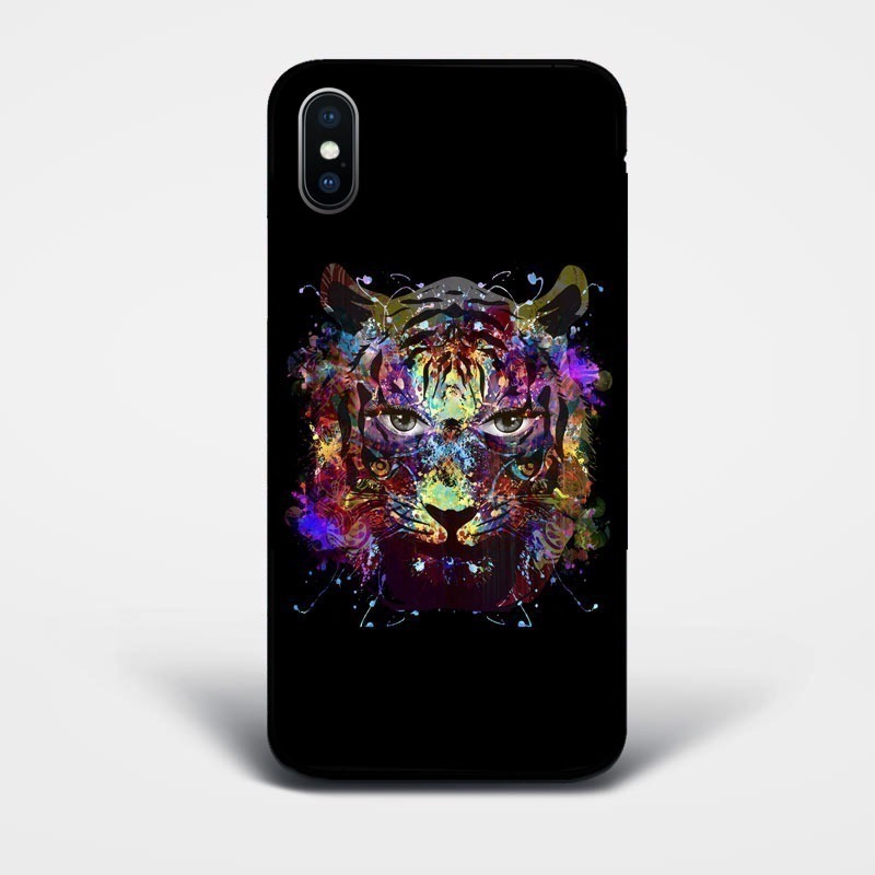 vibrant tiger phone case