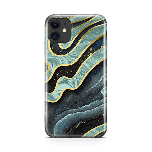 Golden Waves iPhone 11 case