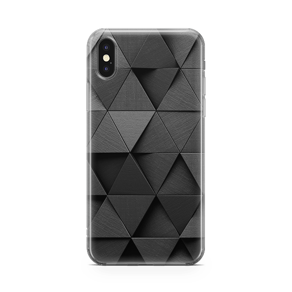 Monochrome Triangles iPhone Case