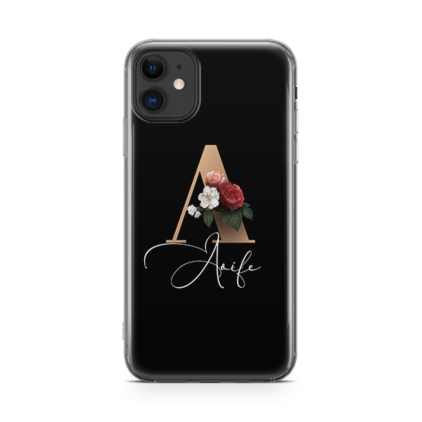 Floral Initial iPhone 11 Case
