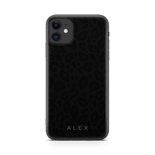 Noir Leopard iphone 11 case