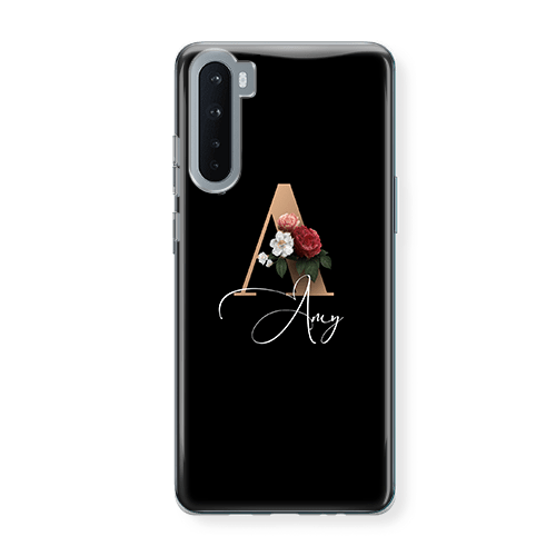 Floral Inital OnePlus Nord Cases