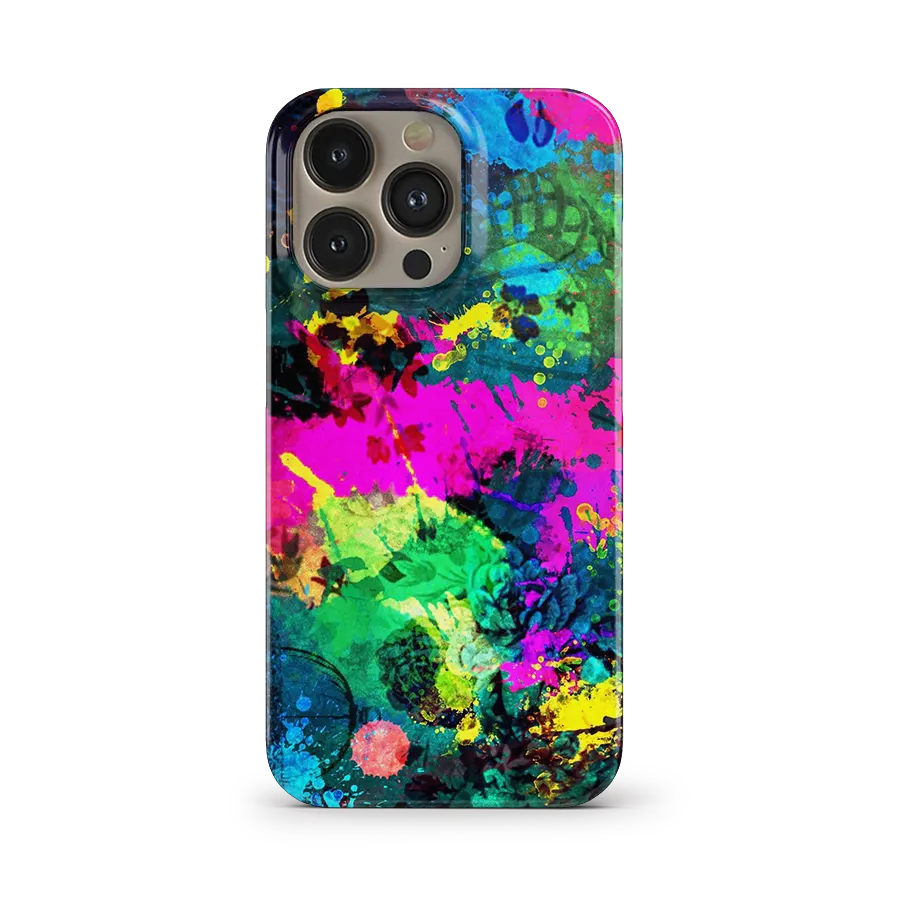 Abstract splatter case iphone 11 hard case