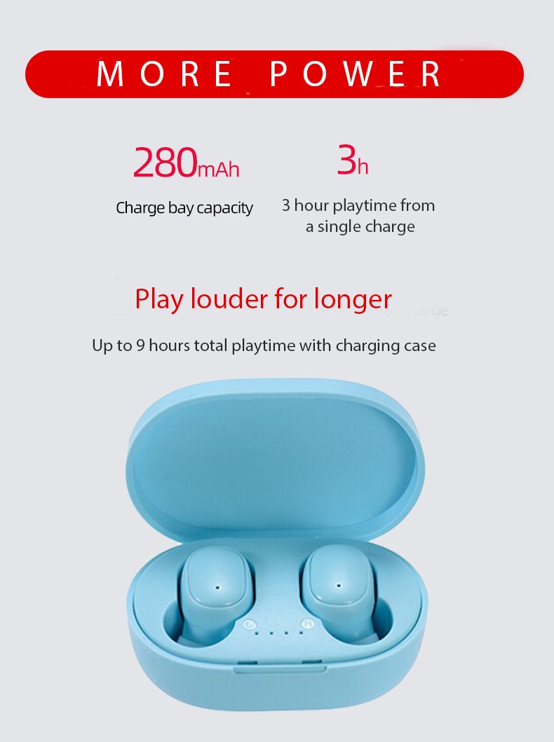 Airpods-A6-Blue-earbuds-spec