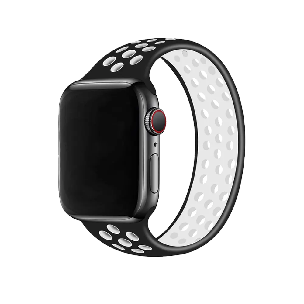 Apple Watch Sports Band Black-white