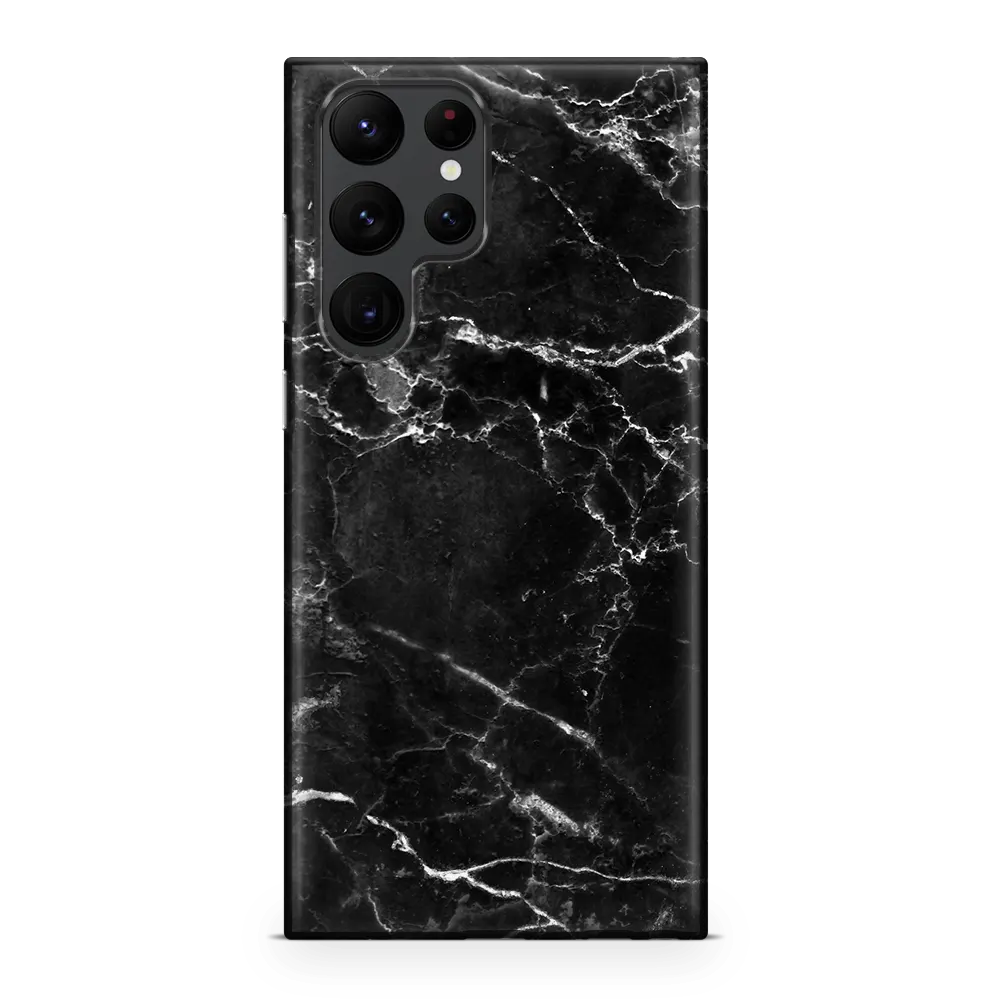 Black Marble S22 Ultra Case
