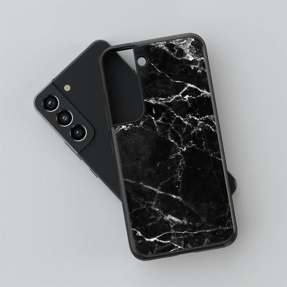 Black Marble Samsung Case