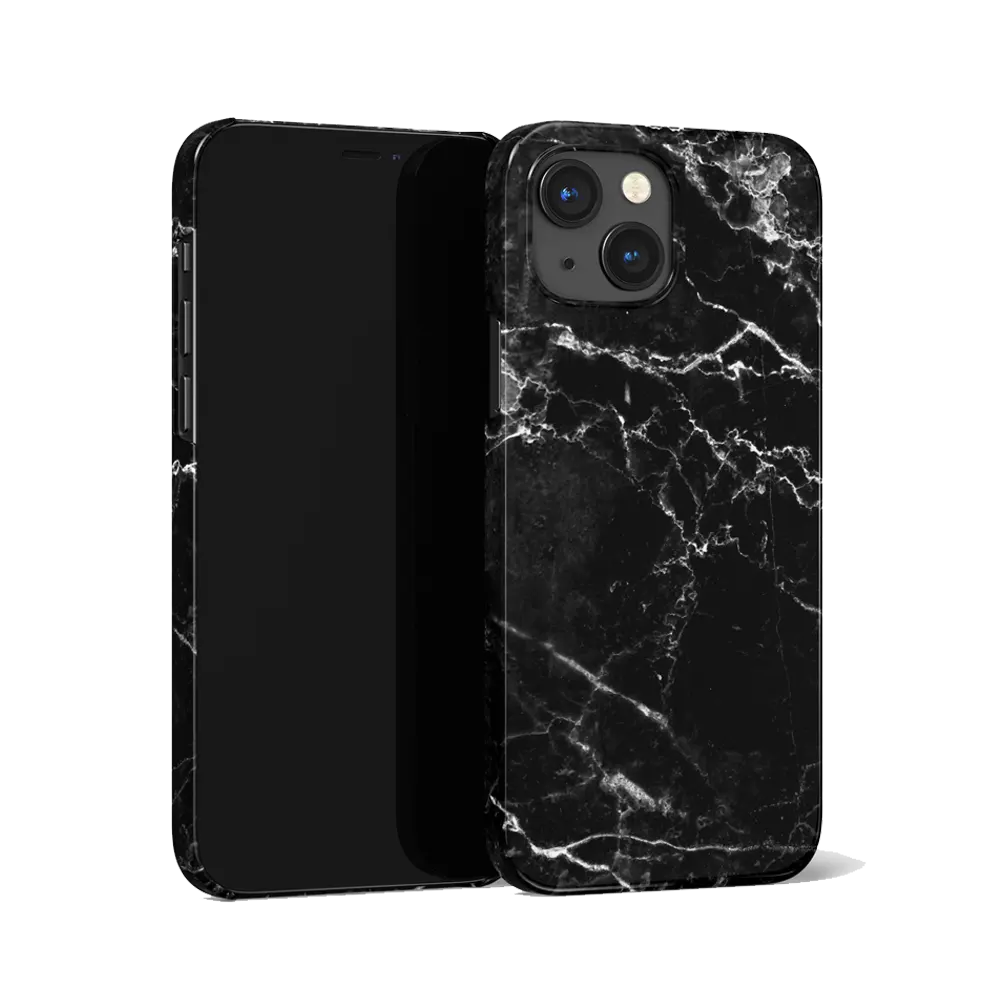 Black Marble iPhone 14 Case