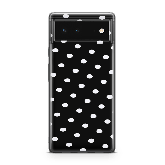 Black Polka Google Pixel 6 Case