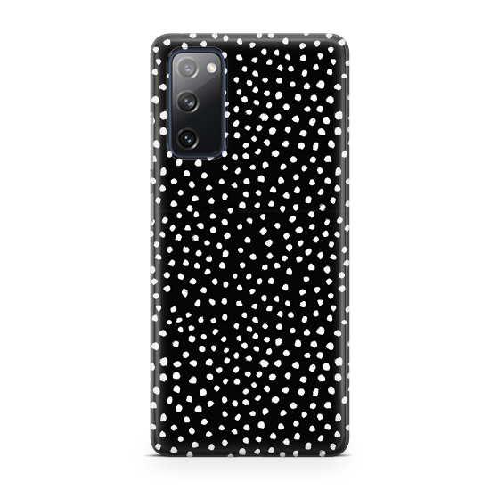 Black Polka Samsung S20 FE Case