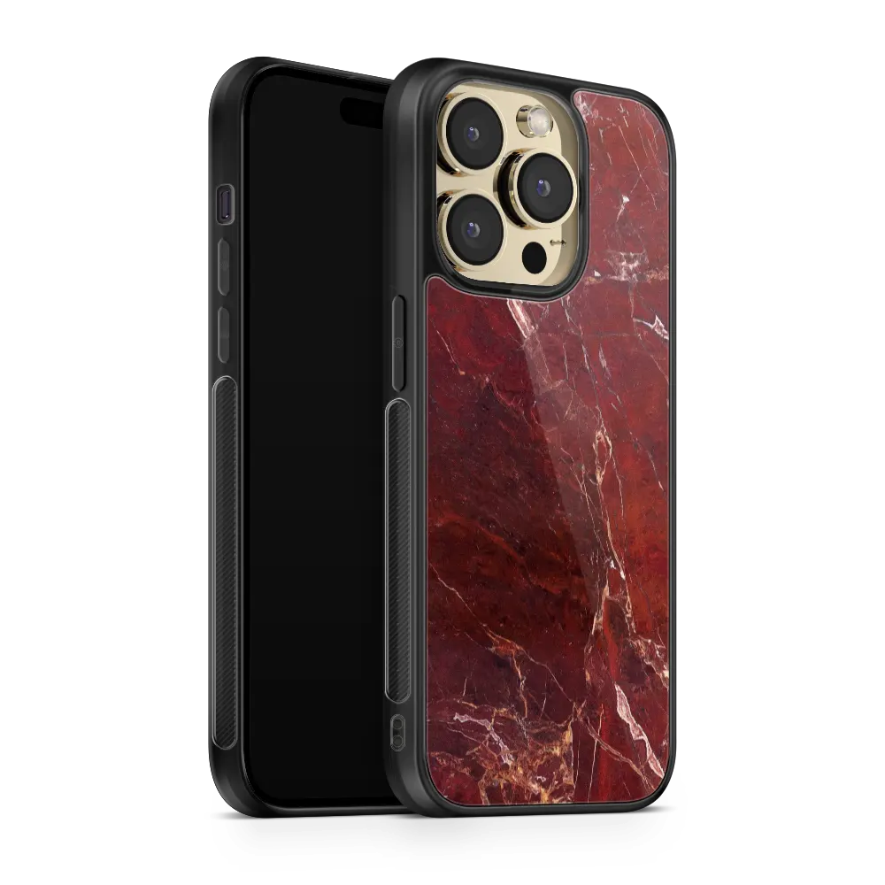 Blood Marble iPhone 13 Pro Max Case Black Bumper