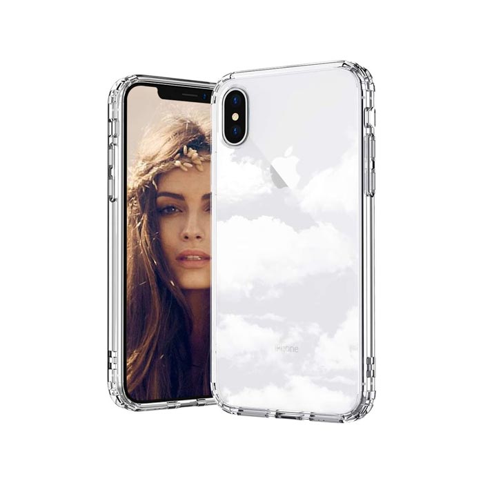 Cloud-skies-iPhone-X-case-front-and-back