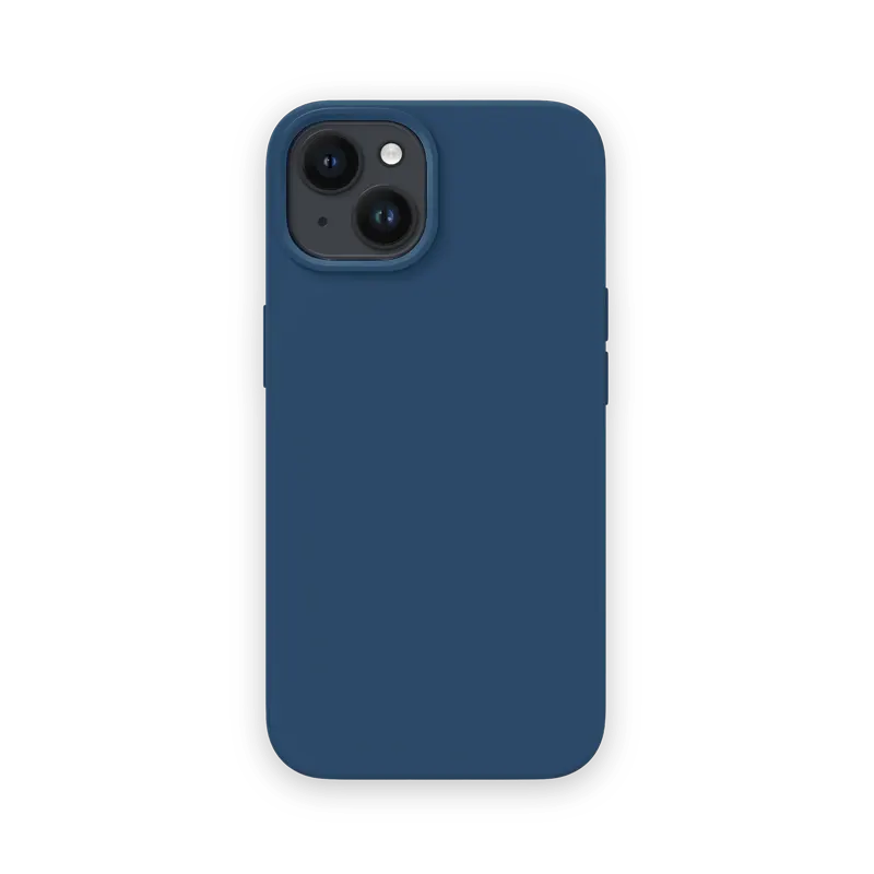 Deep Blue iphone 15 silicone case