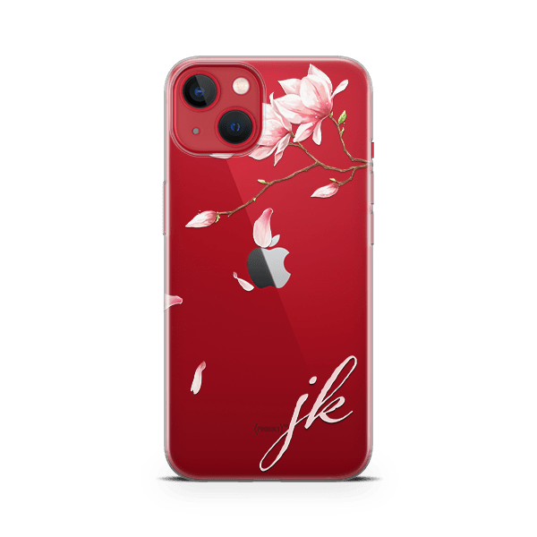 Falling Blossoms iPhone 13 Case red