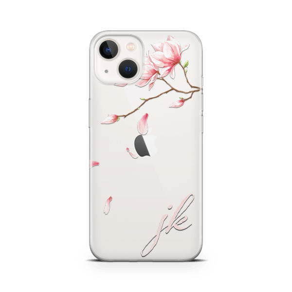 Falling Blossoms iPhone 13 Case white
