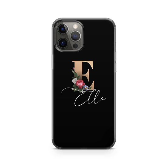 Floral Initial iPhone 13 Pro Max Case