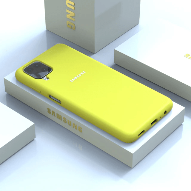 Galaxy A12 Neon Silicone Case Yellow