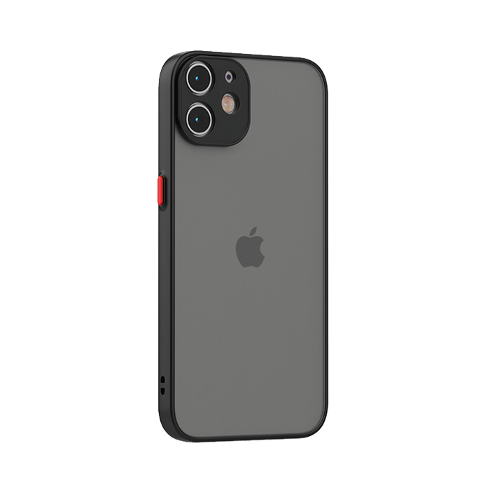 Frosted Shield iPhone 12 Case Black