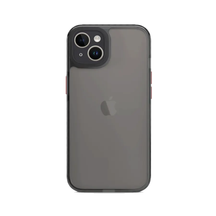 Frosted Shield iPhone 15 Case Black