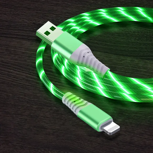 LED Charging Cable Green