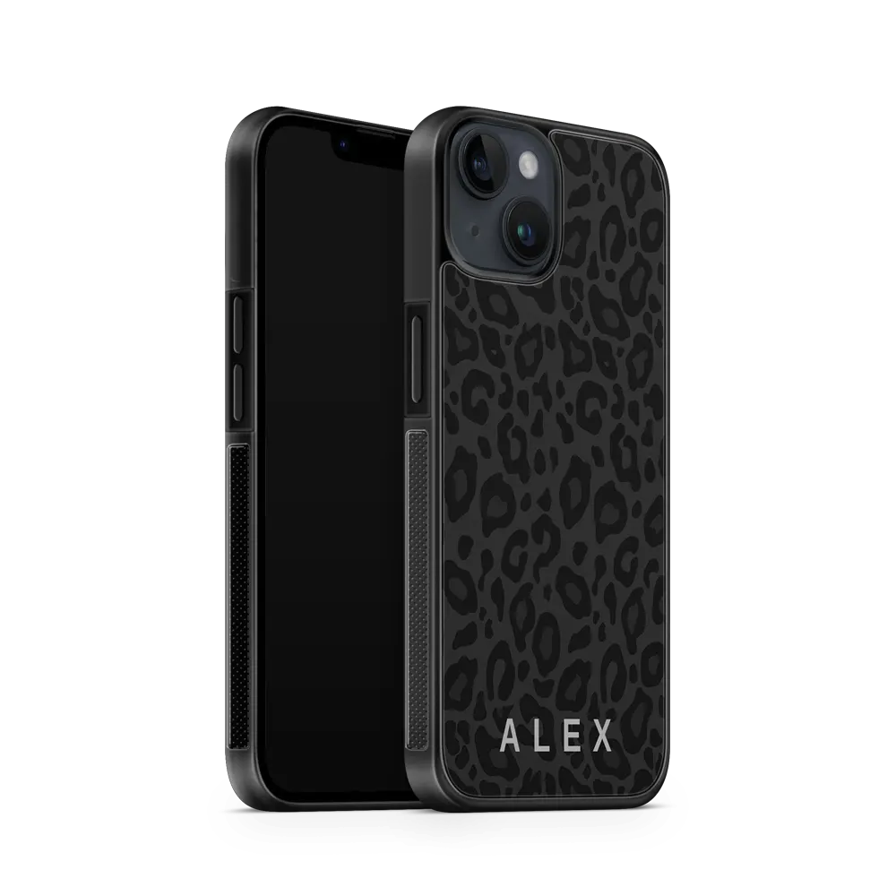 Noir Leopard iPhone 13 mini case