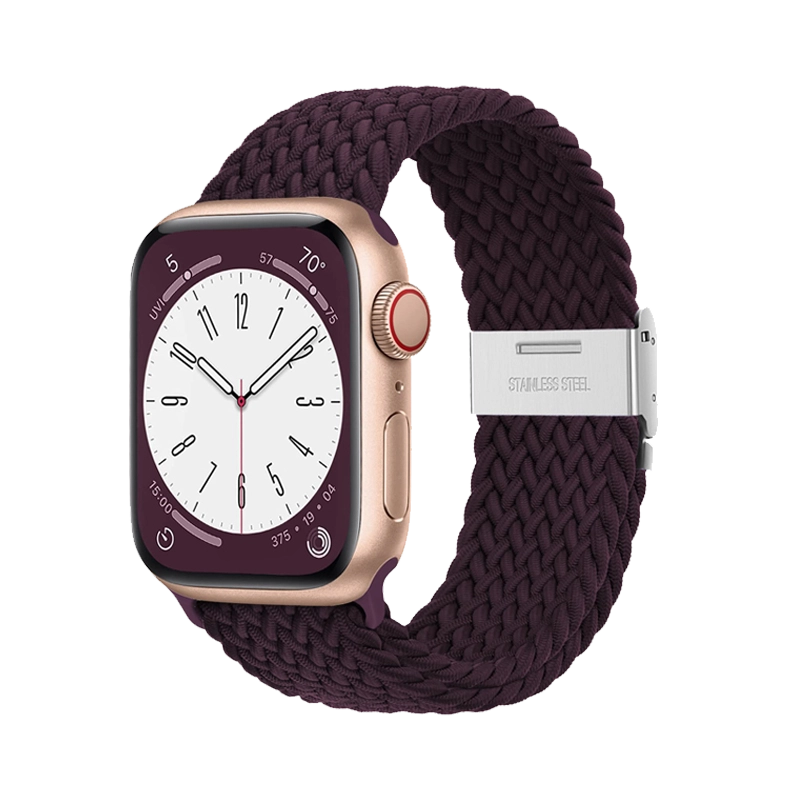 Nylon Apple Watch Strap Burgundy