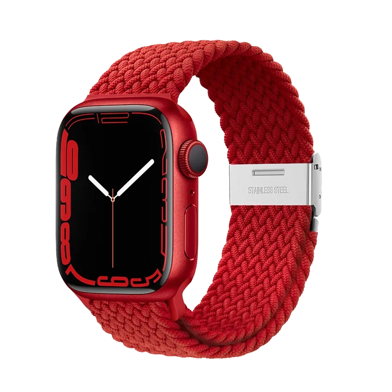 Nylon Apple Watch Strap Red