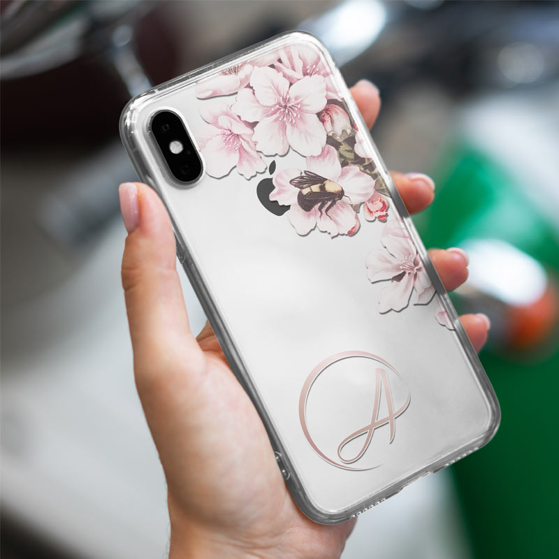 Orchid-Initials-Phone-Case