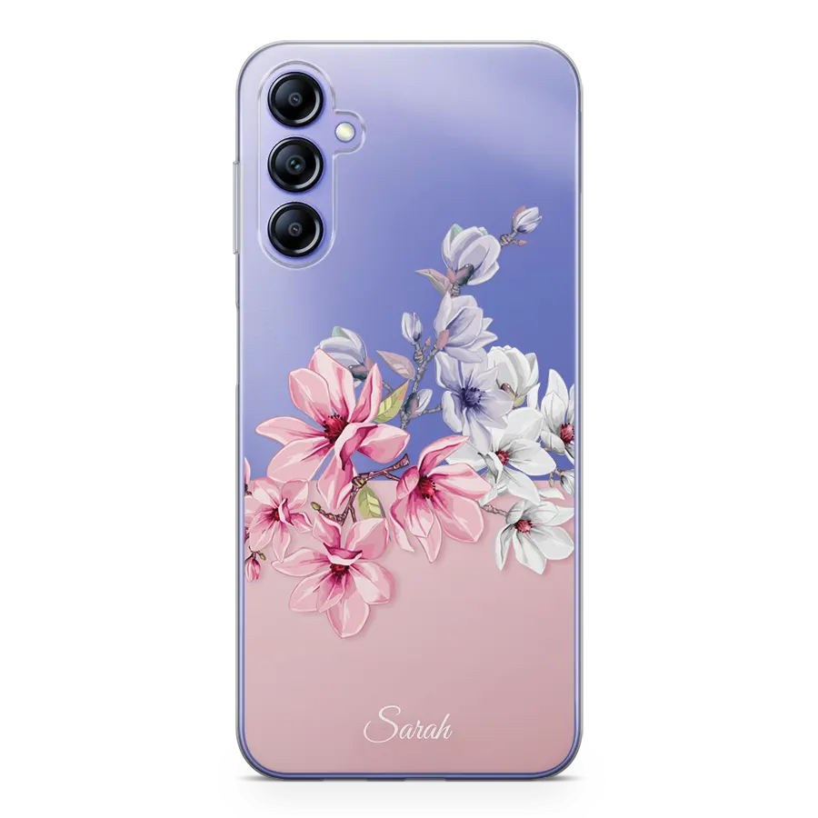 Pink Summer Samsung A34 Case blue