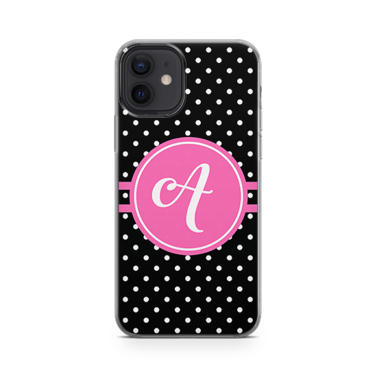 Polka Pink iphone 12 case