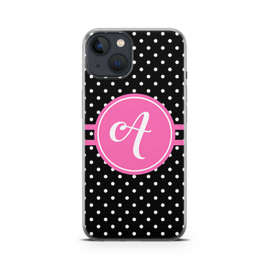 Polka Pink iphone 13 mini case