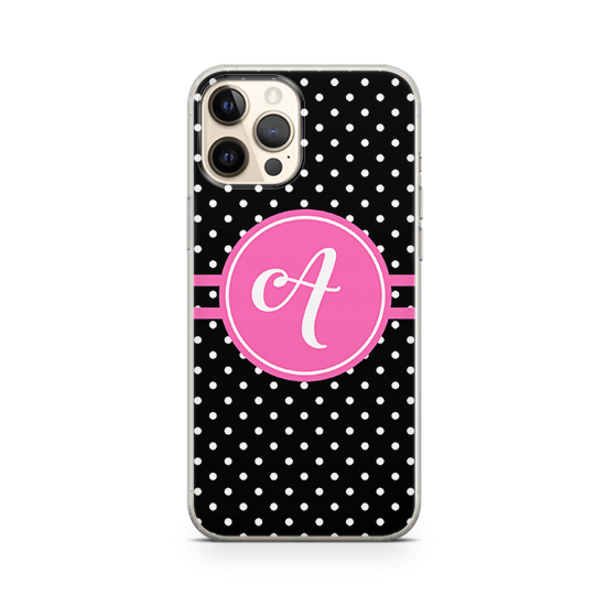 Polka Pink iphone 13 pro case