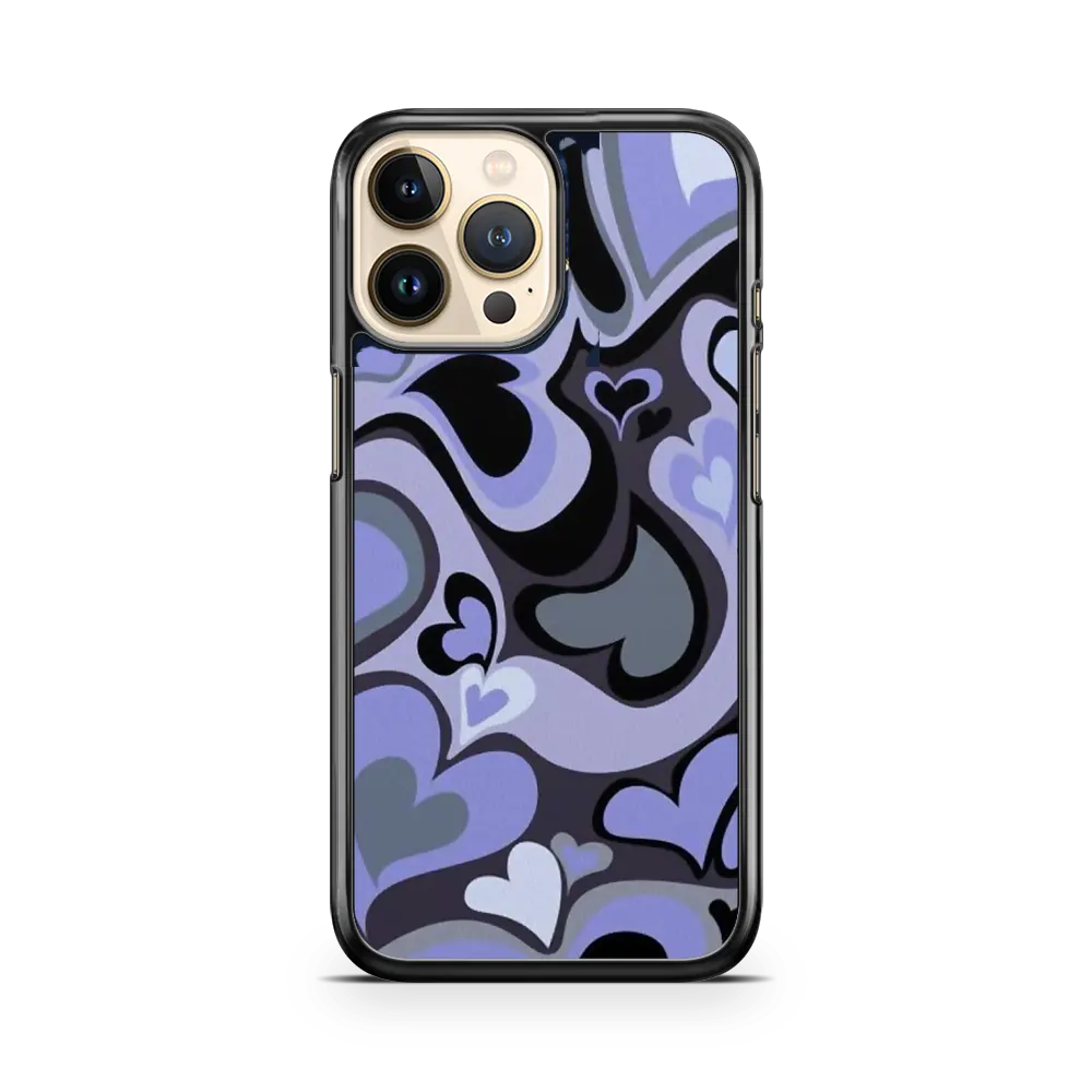 Purple Heart Swirl iPhone 11 pro Case