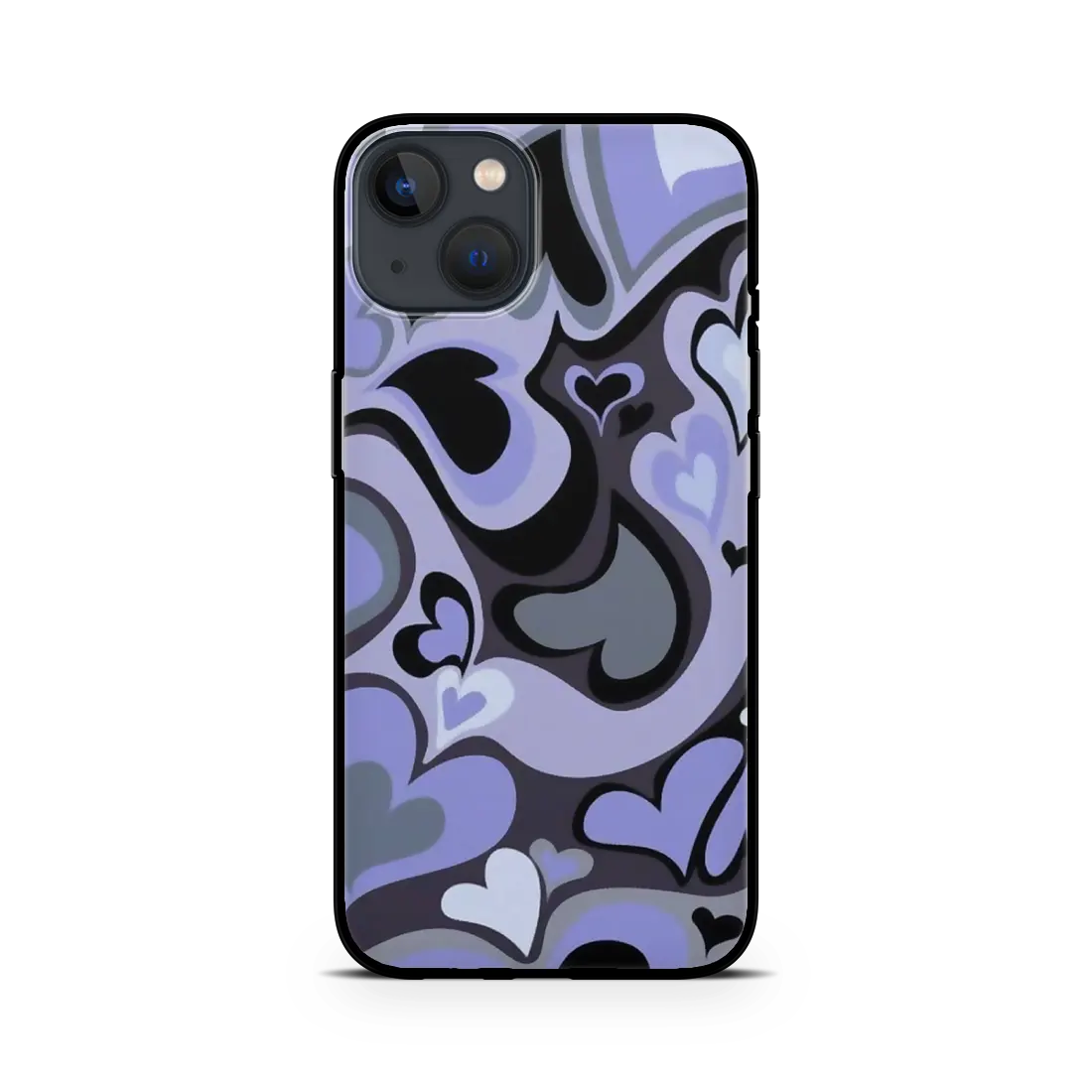 Purple Heart Swirl iPhone 13 mini Case