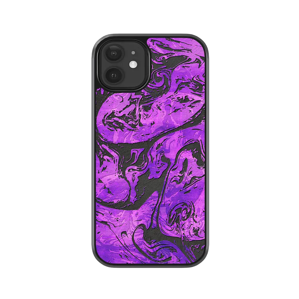 Purple Vortex iPhone 12 Case
