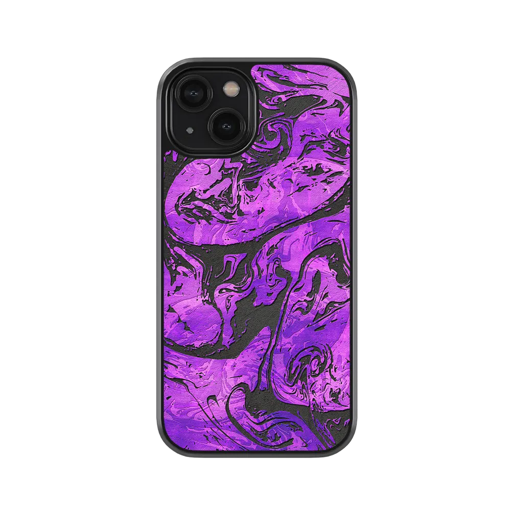 Purple Vortex iPhone 14 Case