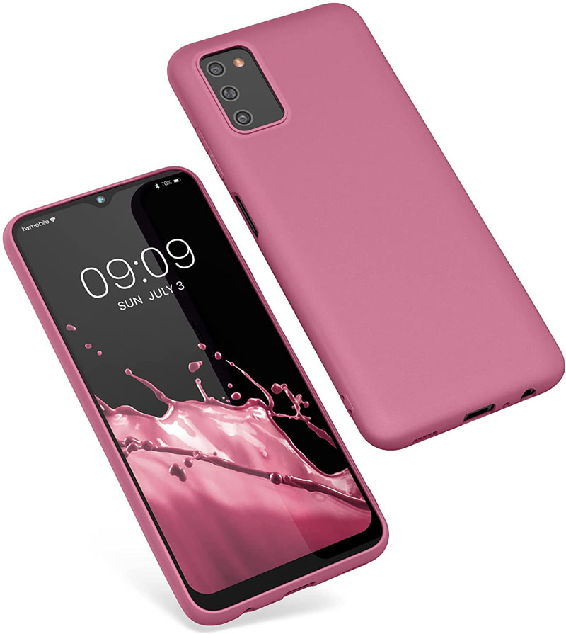 Rose-Silicone-Samsung-A03S-Case