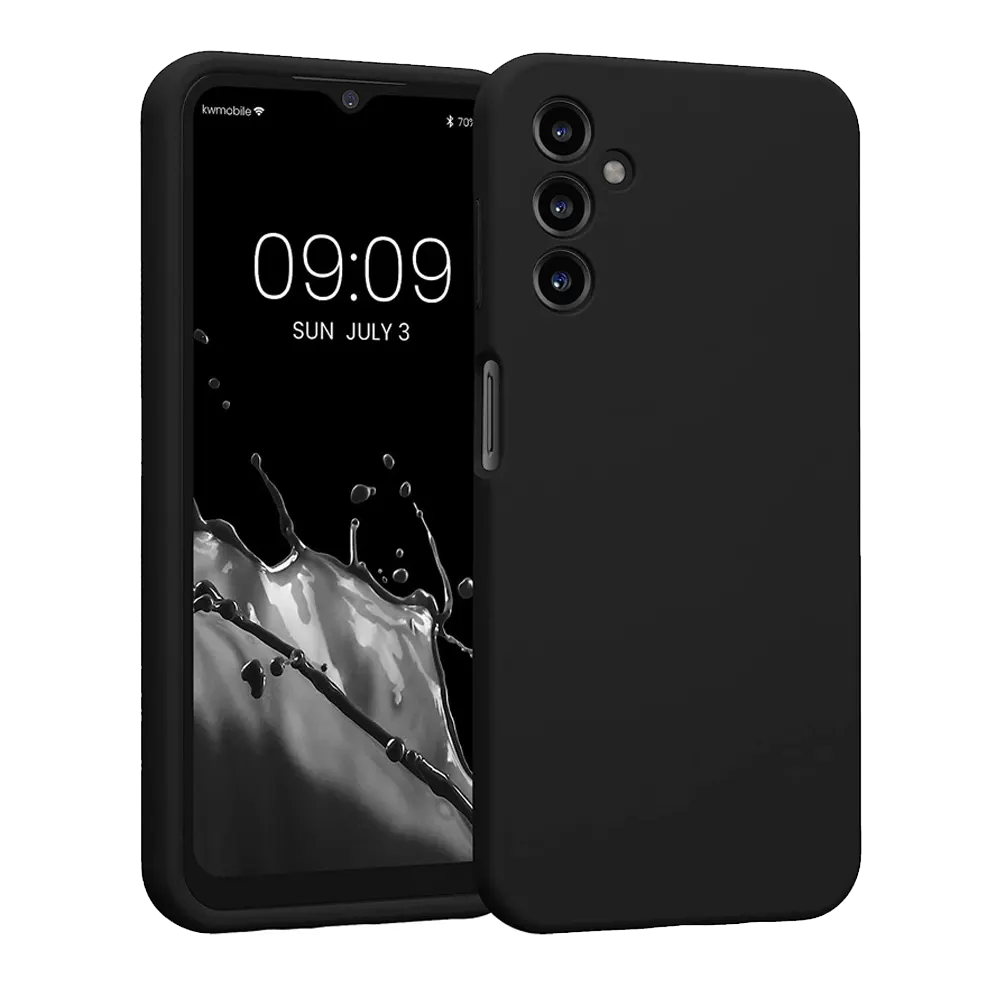 Samsung-A14-matte black-silicone-Case