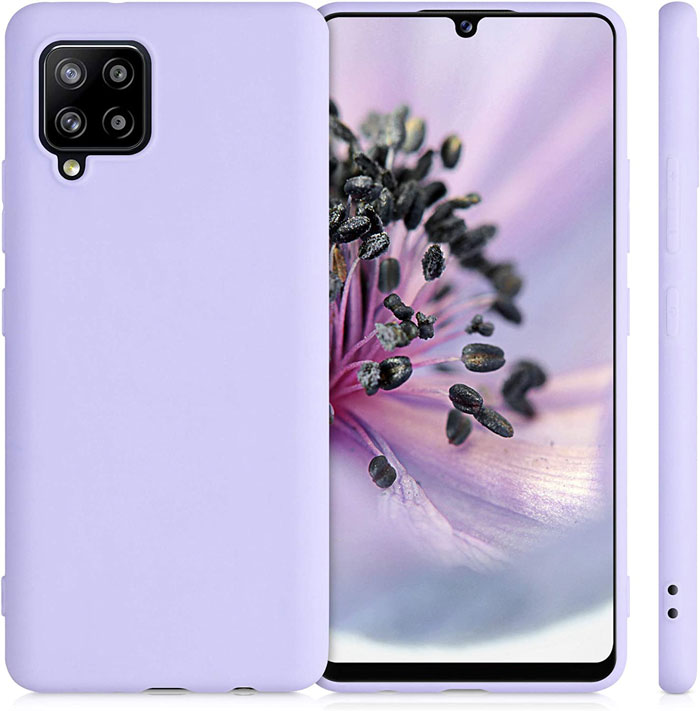 Samsung-A42-lavender-Silicone-case-3d-view