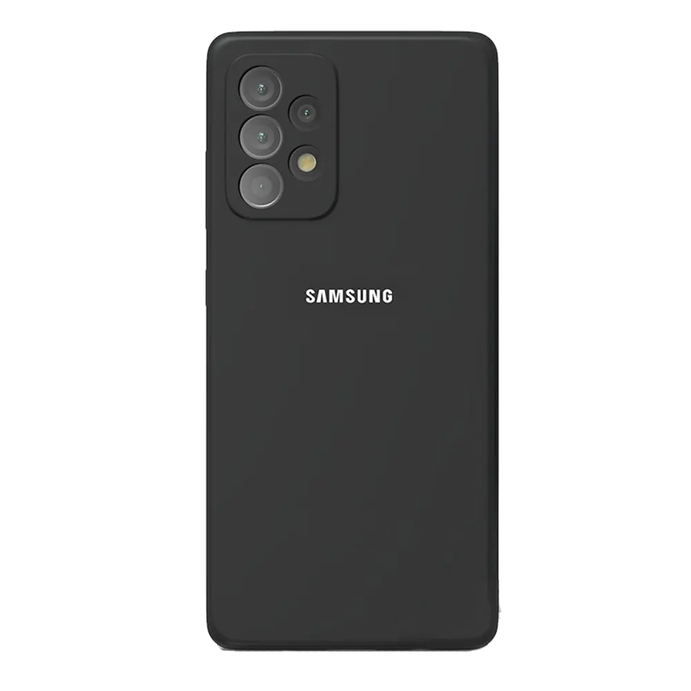 Samsung A53 Silicone Case logo black copy