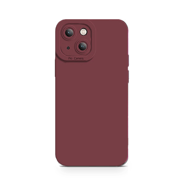 Silicone-Bumper-iPhone-13-Case-burgundy