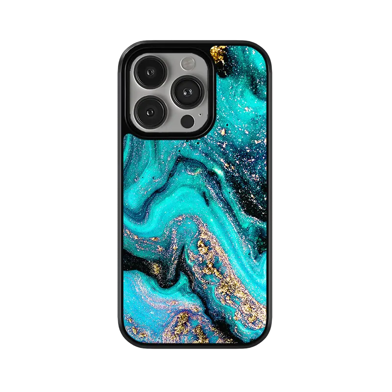 Turquoise Galaxy iPhone 15 Pro Case
