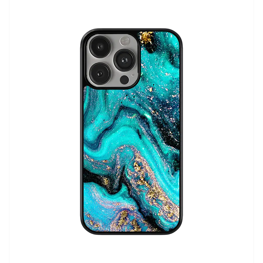 Turquoise Galaxy iPhone 15 Pro Max Case