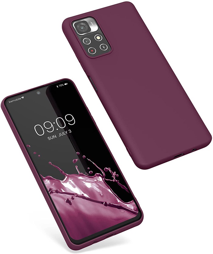 Violet-Silicone-Xiaomi-Poco-M4-Case-front-back