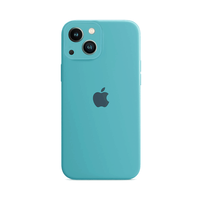 apple-iphone-13-silicone-case-cyan blue