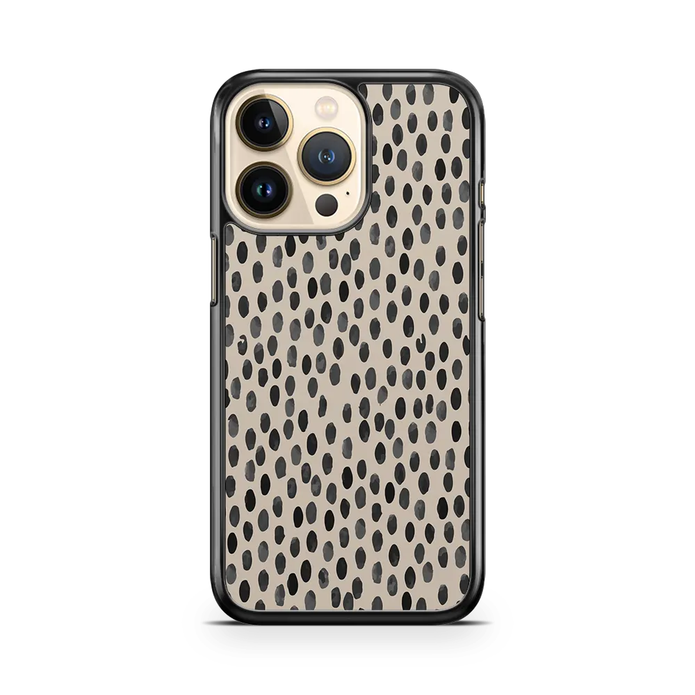 coffee polka iphone 14 pro case