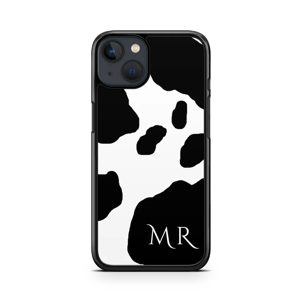 cow print custom iphone 14 plus case
