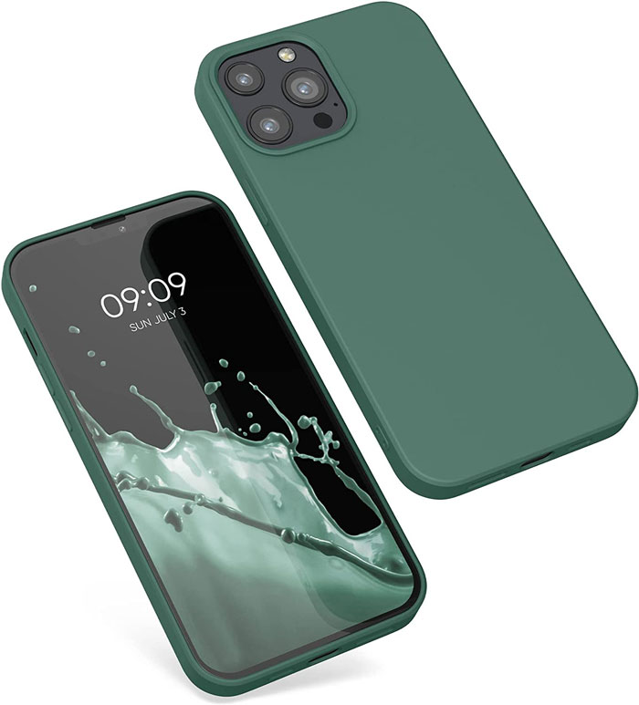 forest-green-iphone-13-pro-silicone-case-front&back