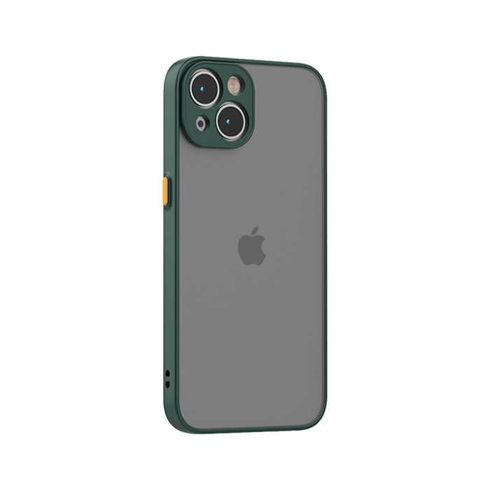 frosted shield iPhone 13 case green