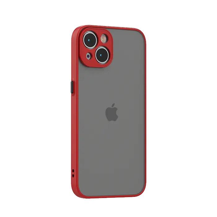 frosted-shield-iPhone-14-case-red